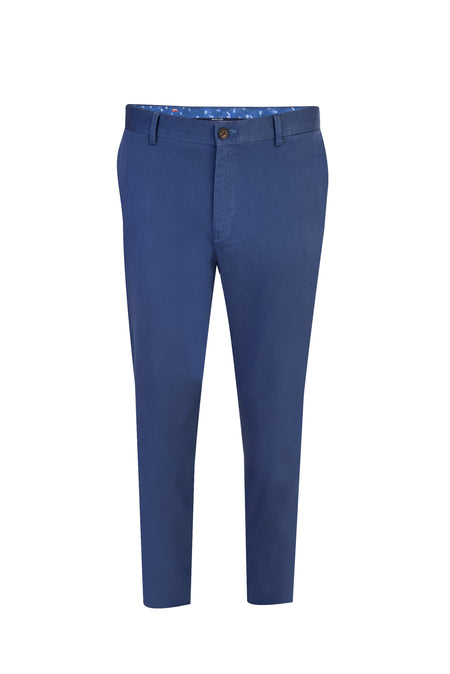 Mavi Relax Fit Rahat Kesim Likralı Kanvas / Chino Pantolon
