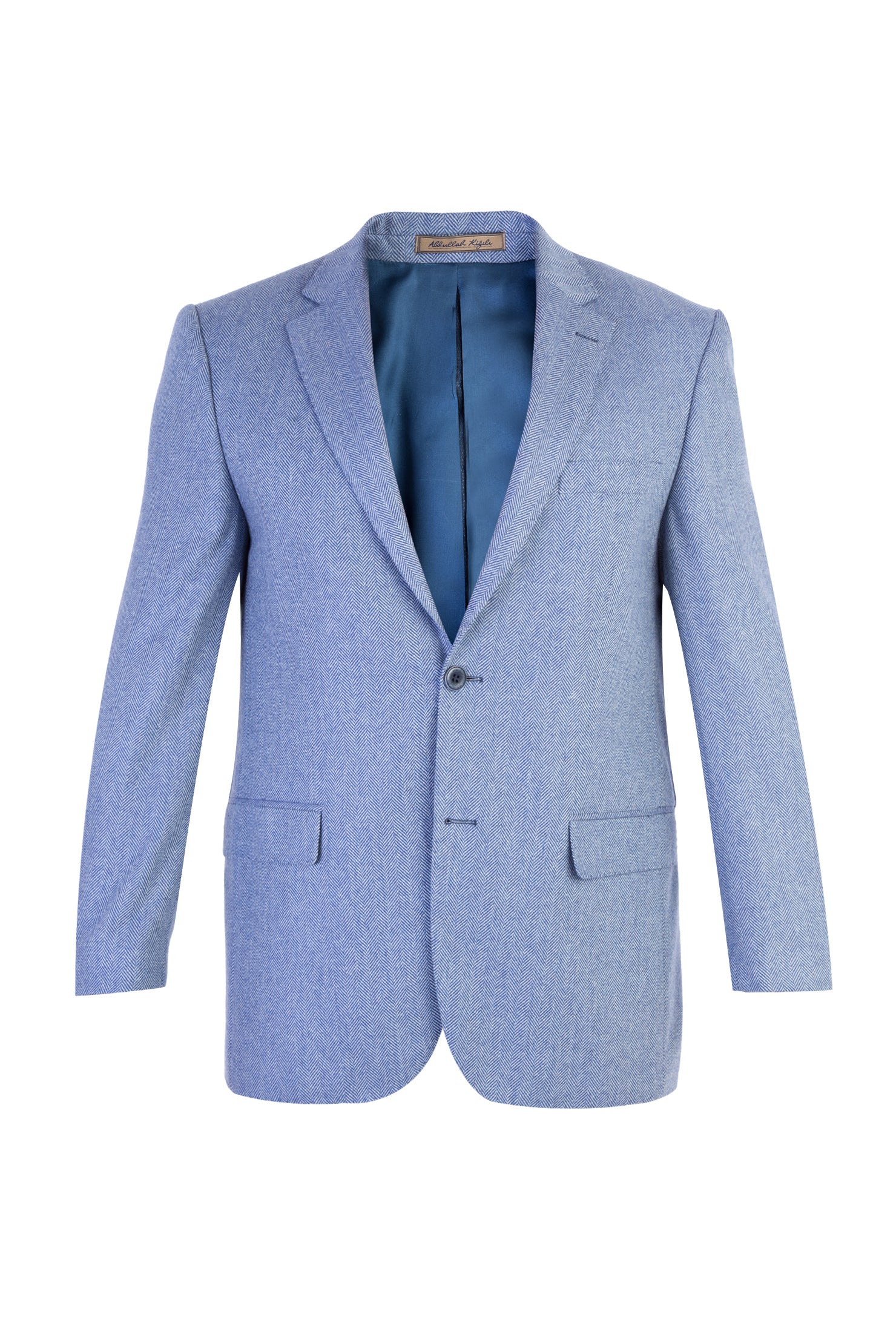 Mavi Relaxed Fit Rahat Kesim Balıksırtı Kaşmir Ceket