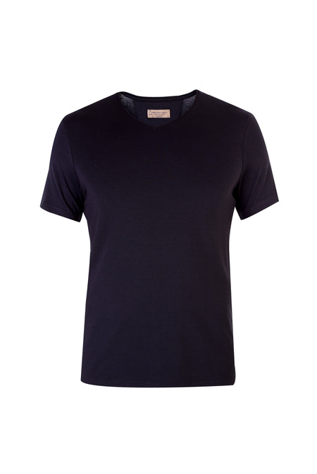 Siyah V Yaka T-shirt
