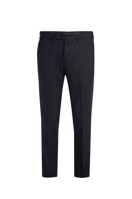 Siyah Regular Fit İtalyan Kaşmirli Flanel Kumaş Pantolon