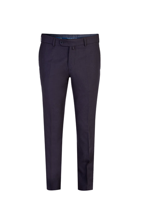 Lacivert Relax Fit Rahat Kesim İtalyan Kaşmirli Flanel Kumaş Pantolon
