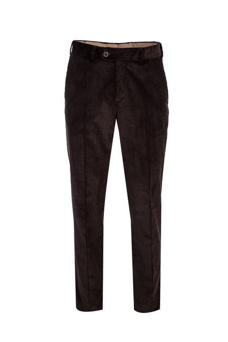 Acı Kahve Regular Fit Likralı Kadife Pantolon
