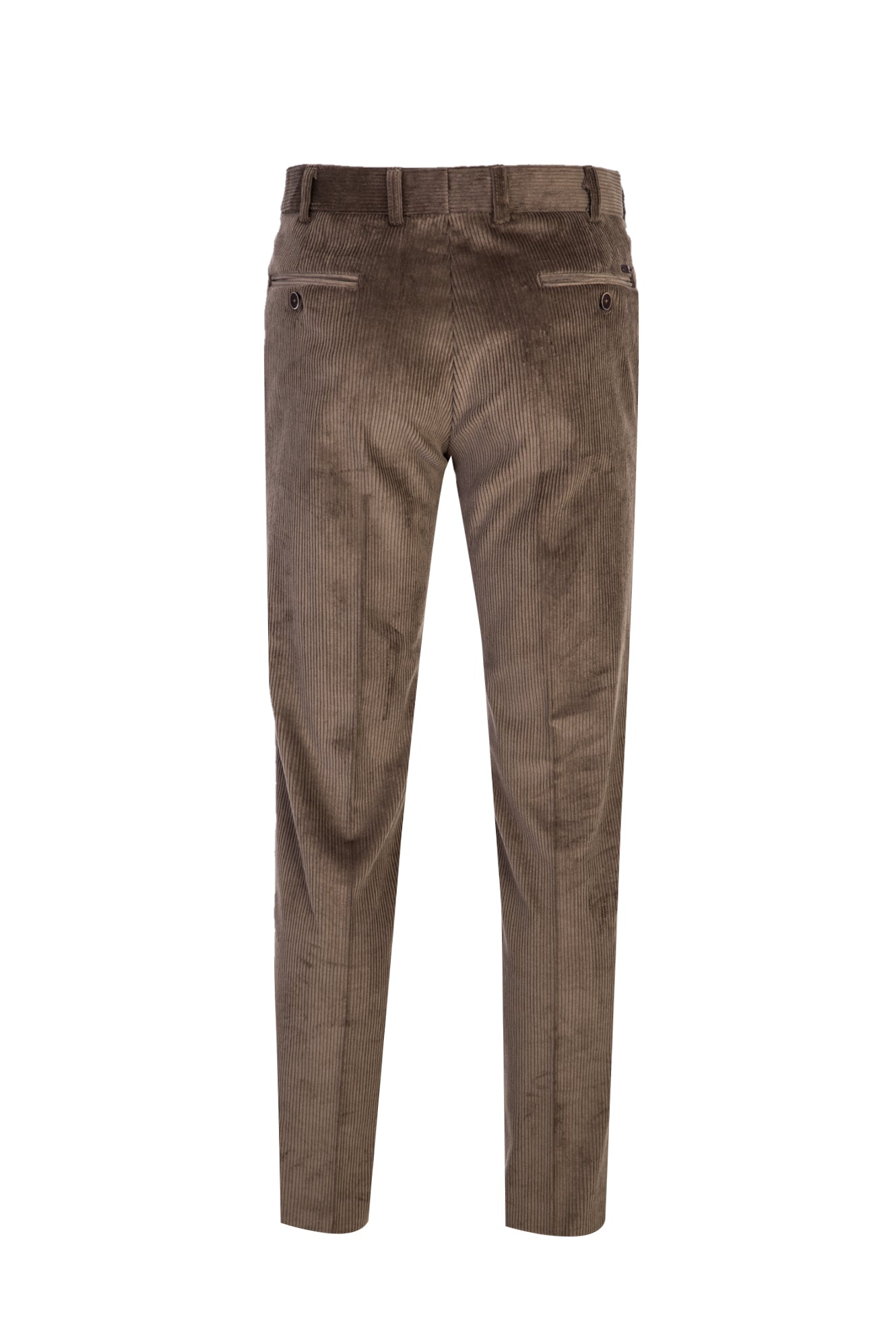 Orta Vizon Regular Fit Likralı Kadife Pantolon