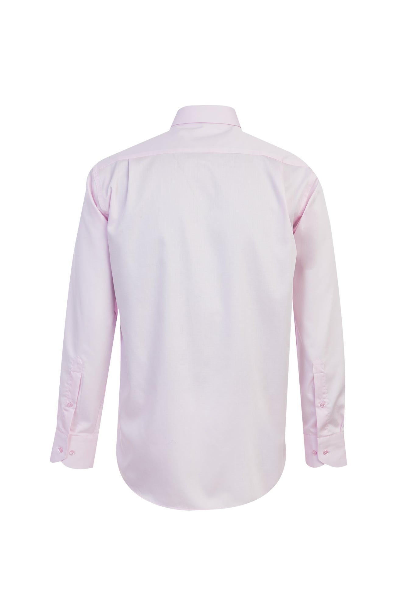 Toz Pembe Uzun Kol Non Iron Saten Klasik Pamuk Gömlek