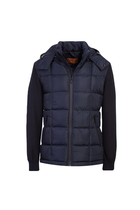 Koyu Lacivert Kapitone Spor Mont