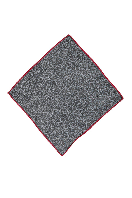 Siyah İtalyan Desenli Yün Mendil