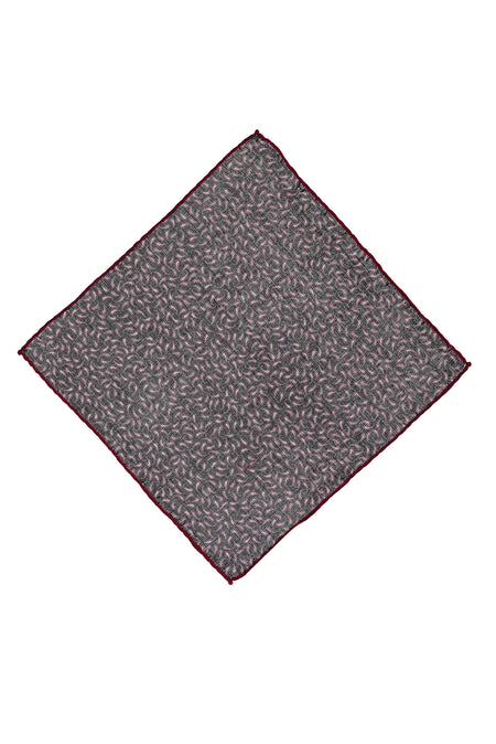 Açık Bordo İtalyan Desenli Yün Mendil