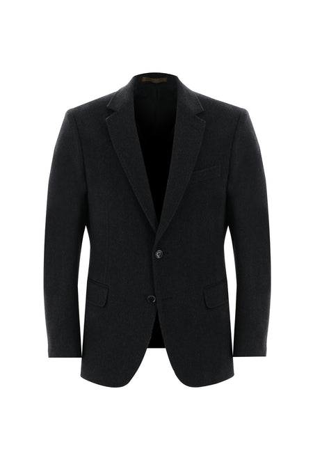 Koyu Füme Relaxed Fit Rahat Kesim Kaşmir Klasik Ceket