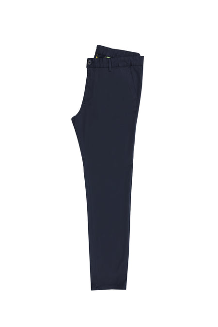 Koyu Lacivert Relax Fit Rahat Kesim Likralı Kanvas / Chino Pantolon