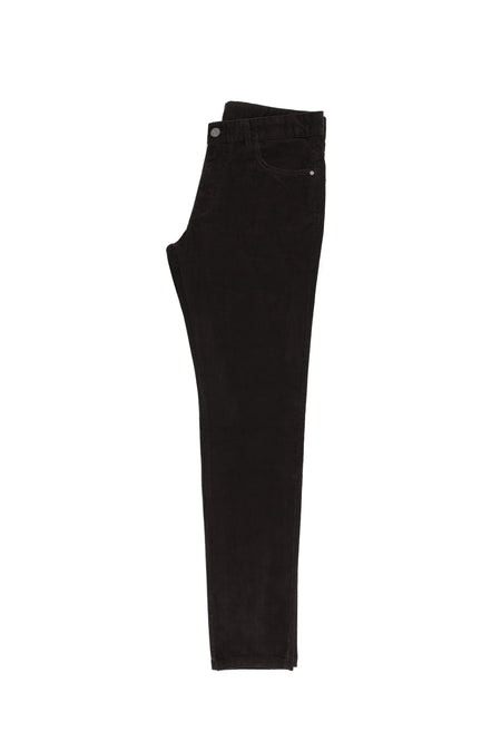 Koyu Kahve Regular Fit Likralı Kadife Pantolon