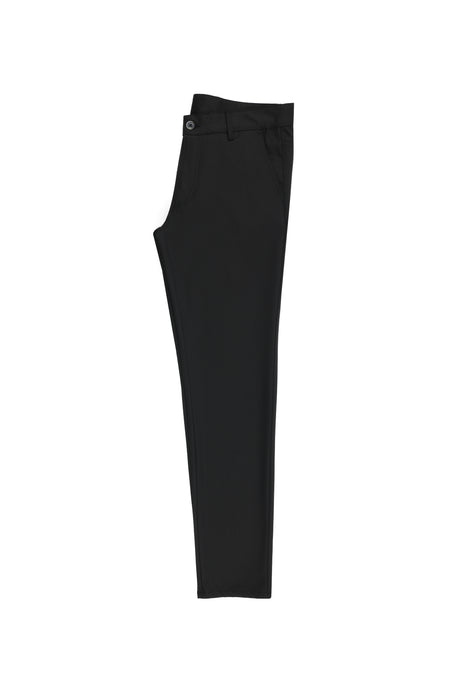 Siyah Slim Fit Dar Kesim Likralı Kanvas / Chino Pantolon