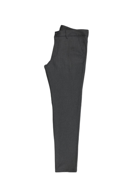 Koyu Antrasit Slim Fit Dar Kesim Likralı Kanvas / Chino Pantolon