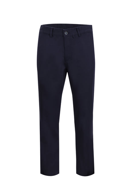 Koyu Lacivert Regular Fit Likralı Kanvas / Chino Pantolon
