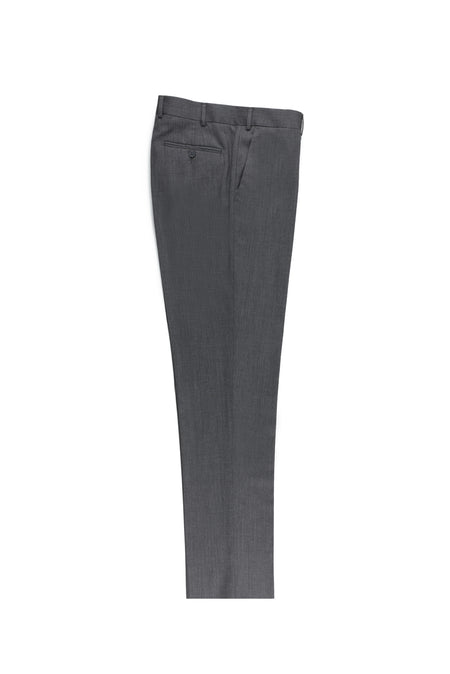 Orta Gri Relaxed Fit Rahat Kesim Yün Klasik Kumaş Pantolon