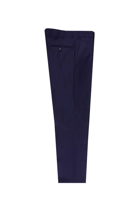 Koyu Lacivert Regular Fit Yünlü Klasik Kumaş Pantolon