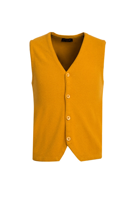 Safran Slim Fit Dar Kesim Triko Yelek