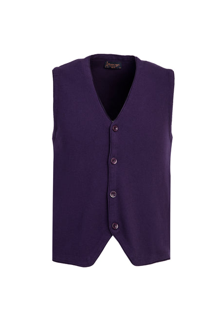 Orta Mor Slim Fit Dar Kesim Triko Yelek
