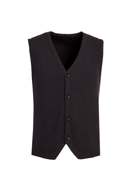 Orta Antrasit Slim Fit Dar Kesim Triko Yelek