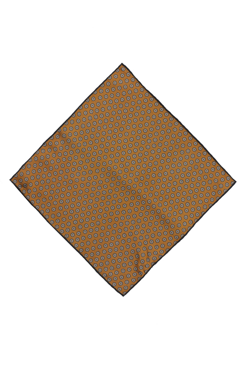 Orta Kahve Desenli Mendil