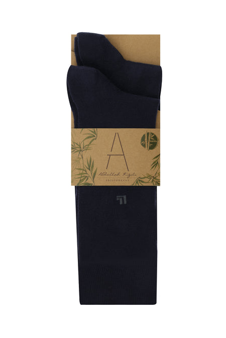 Açık Lacivert 2'li Desenli Bambu Çorap Seti