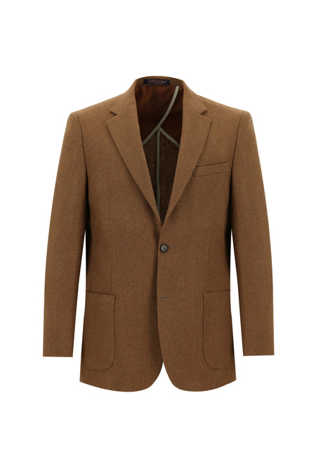 Tarçın Slim Fit Dar Kesim Yünlü Ceket