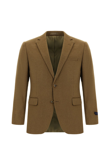 Camel Relaxed Fit Rahat Kesim İtalyan Kaşmir Ceket