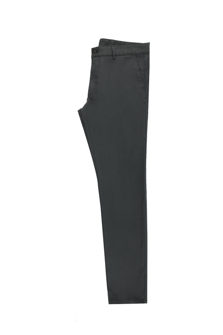 Orta Füme Regular Fit Likralı Kanvas / Chino Pantolon