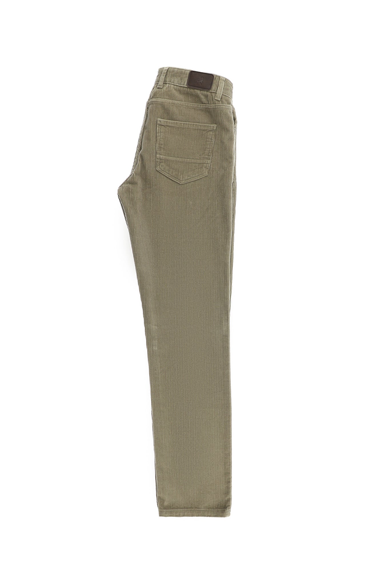 Orta Bej Slim Fit Dar Kesim Pamuk Kadife Pantolon