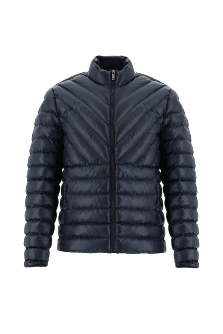 Koyu Lacivert Şişme Spor Mont