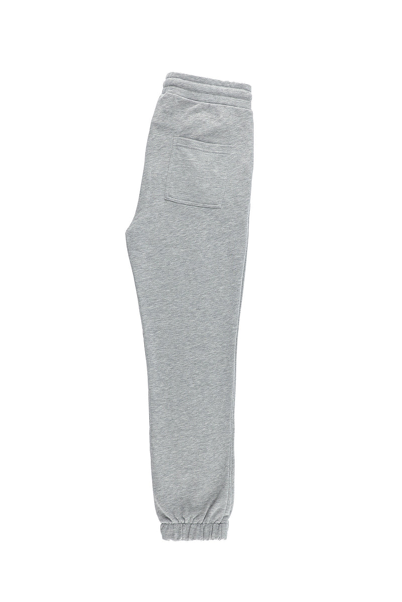 Açık Gri Melanj Regular Fit Pamuklu Sweatpant / Eşofman Altı