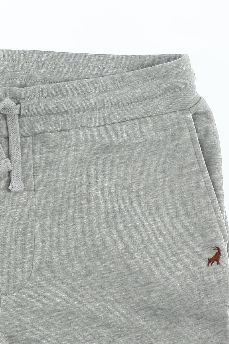 Açık Gri Melanj Regular Fit Pamuklu Sweatpant / Eşofman Altı