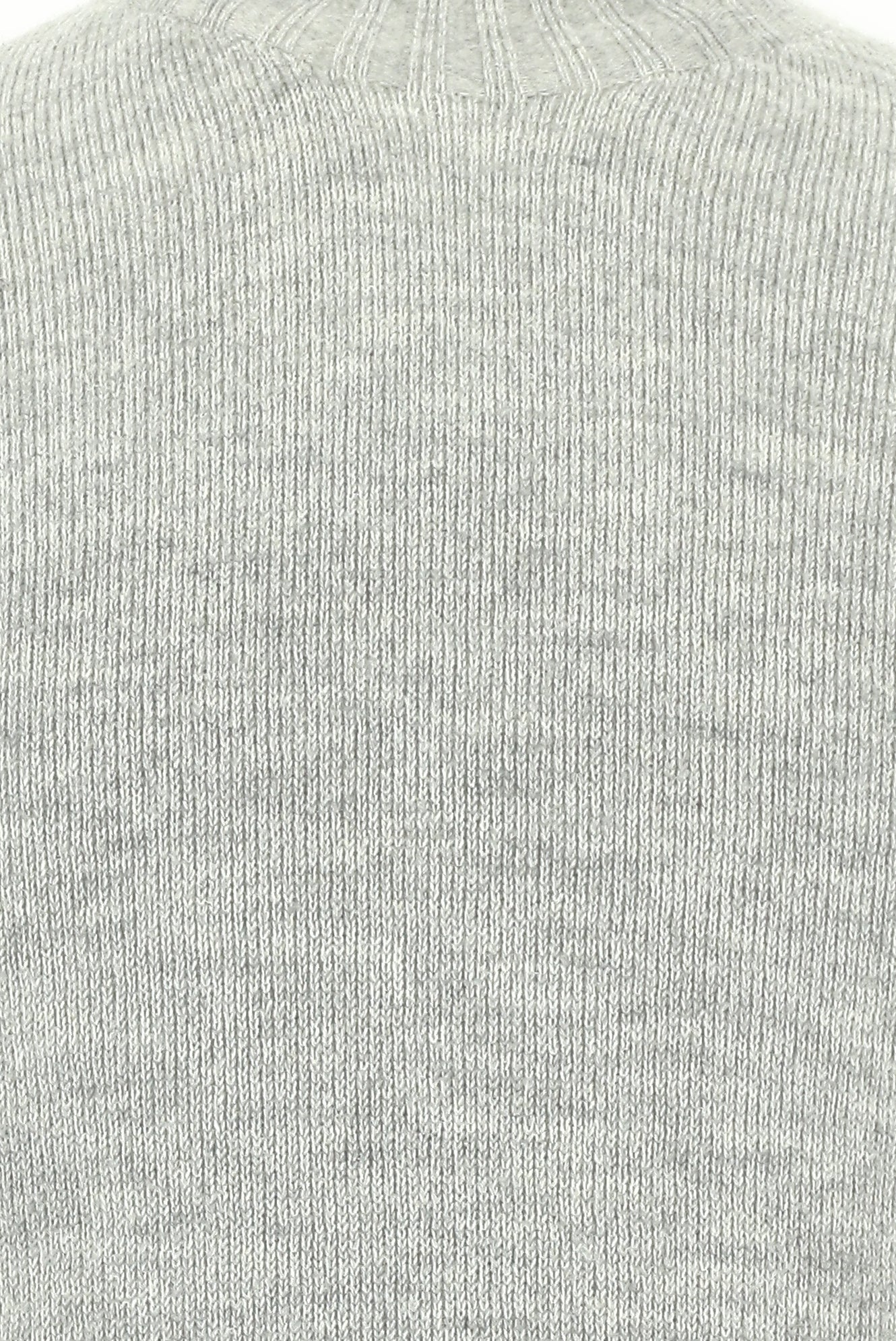 Açık Gri Yarım Balıkçı Yaka Slim Fit Dar Kesim Dikişsiz Yünlü Triko Kazak