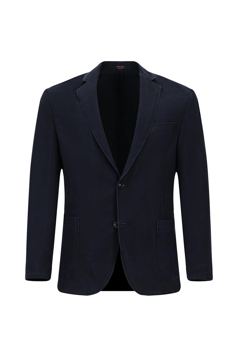 Koyu Lacivert Regular Fit Spor Lyocell Ceket
