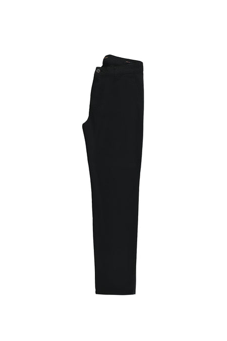 Siyah Regular Fit Likralı Gabardin Pantolon