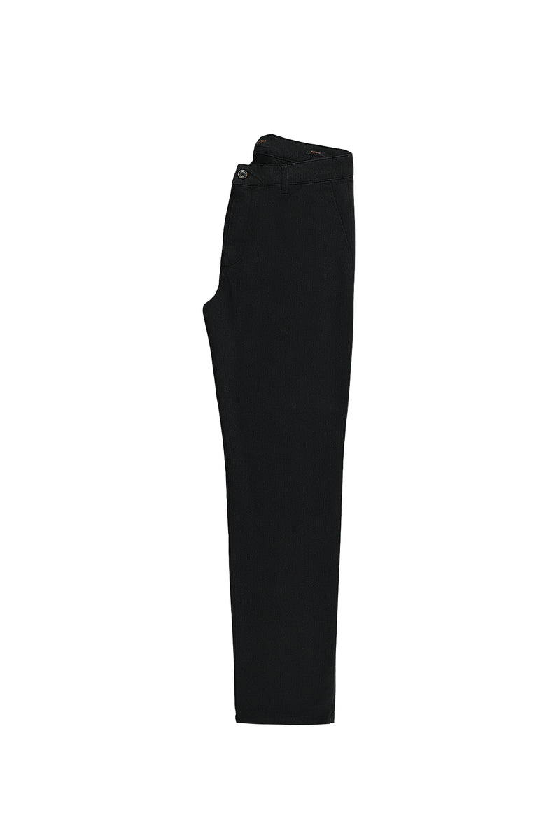 Siyah Regular Fit Likralı Gabardin Pantolon