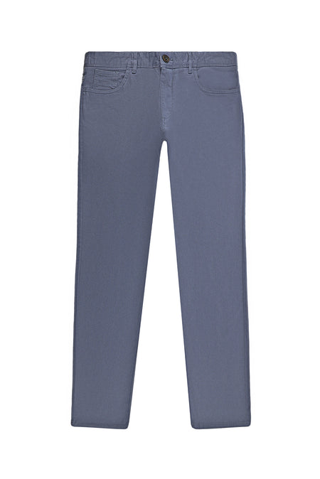 Mavi Slim Fit Dar Kesim Likralı Kanvas / Chino Pantolon