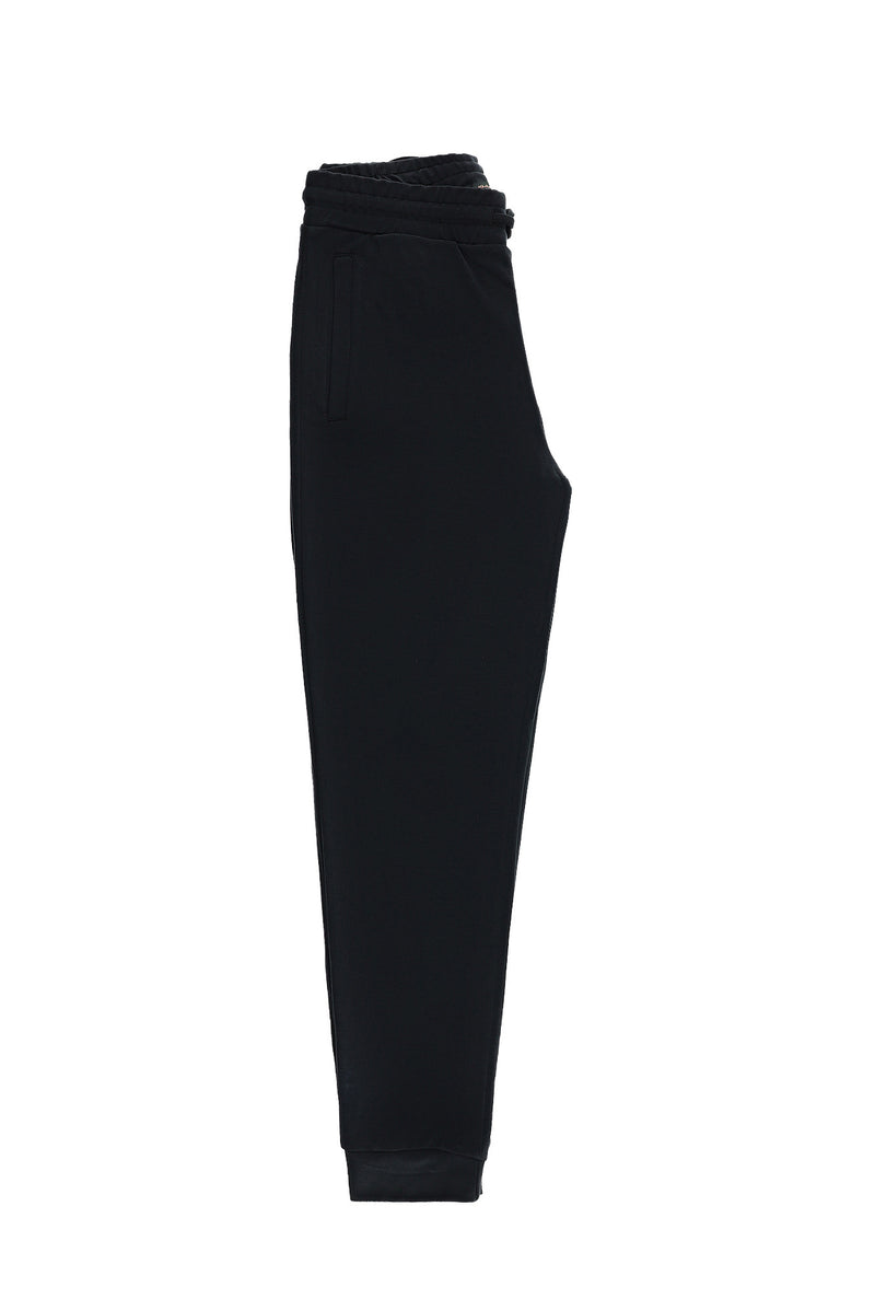 Siyah Regular Fit Likralı Sweatpant / Eşofman Altı
