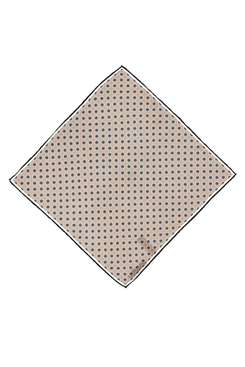 Açık Kahve  Desenli Mendil