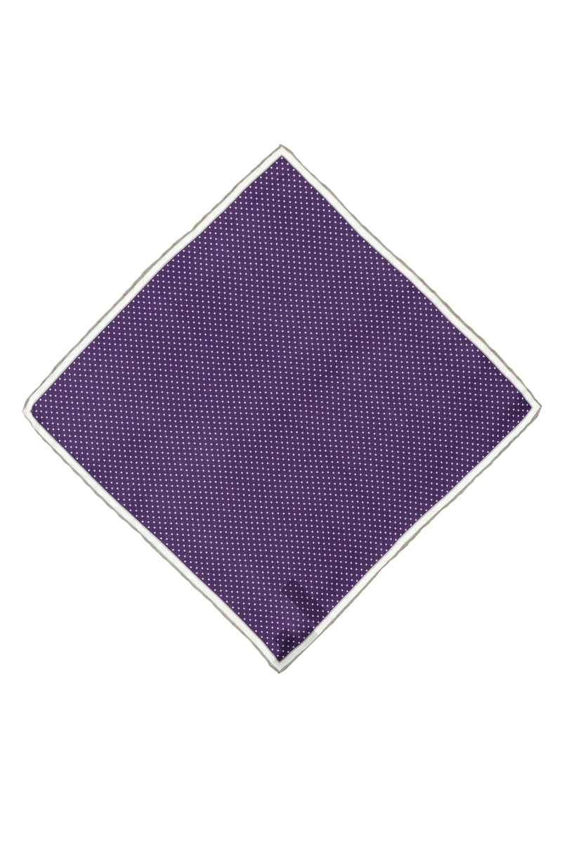 Koyu Mor Desenli Mendil