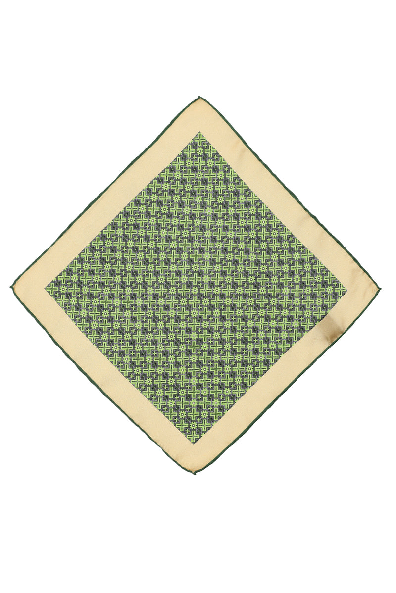 Koyu Yeşil Desenli Mendil