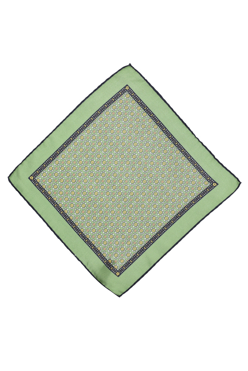 Koyu Yeşil Desenli Mendil