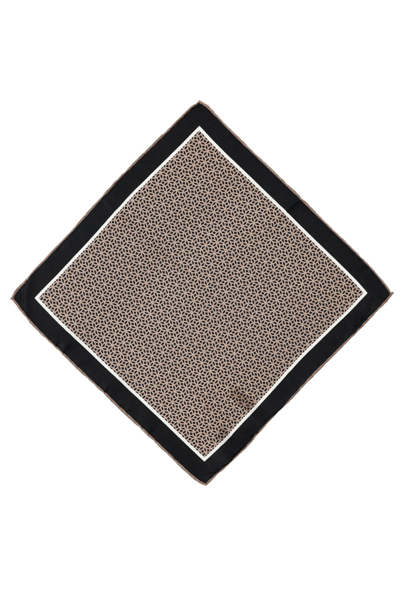 Orta Kahve Desenli Mendil