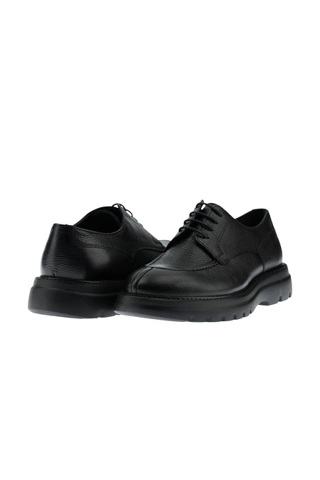 Siyah Sneaker Deri Ayakkabı