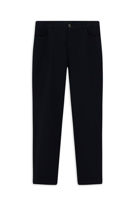Koyu Lacivert Relaxed Fit Rahat Kesim Likralı Kanvas / Chino Pantolon