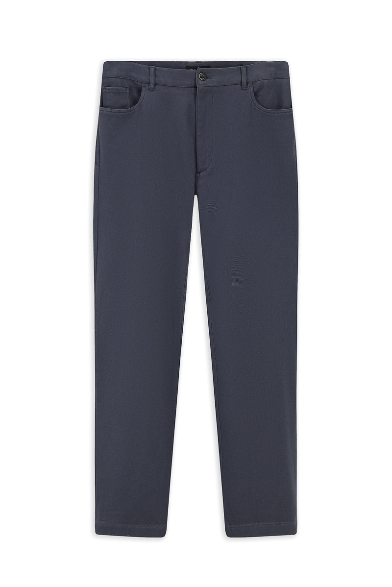 İndigo Relaxed Fit Rahat Kesim Likralı Kanvas / Chino Pantolon
