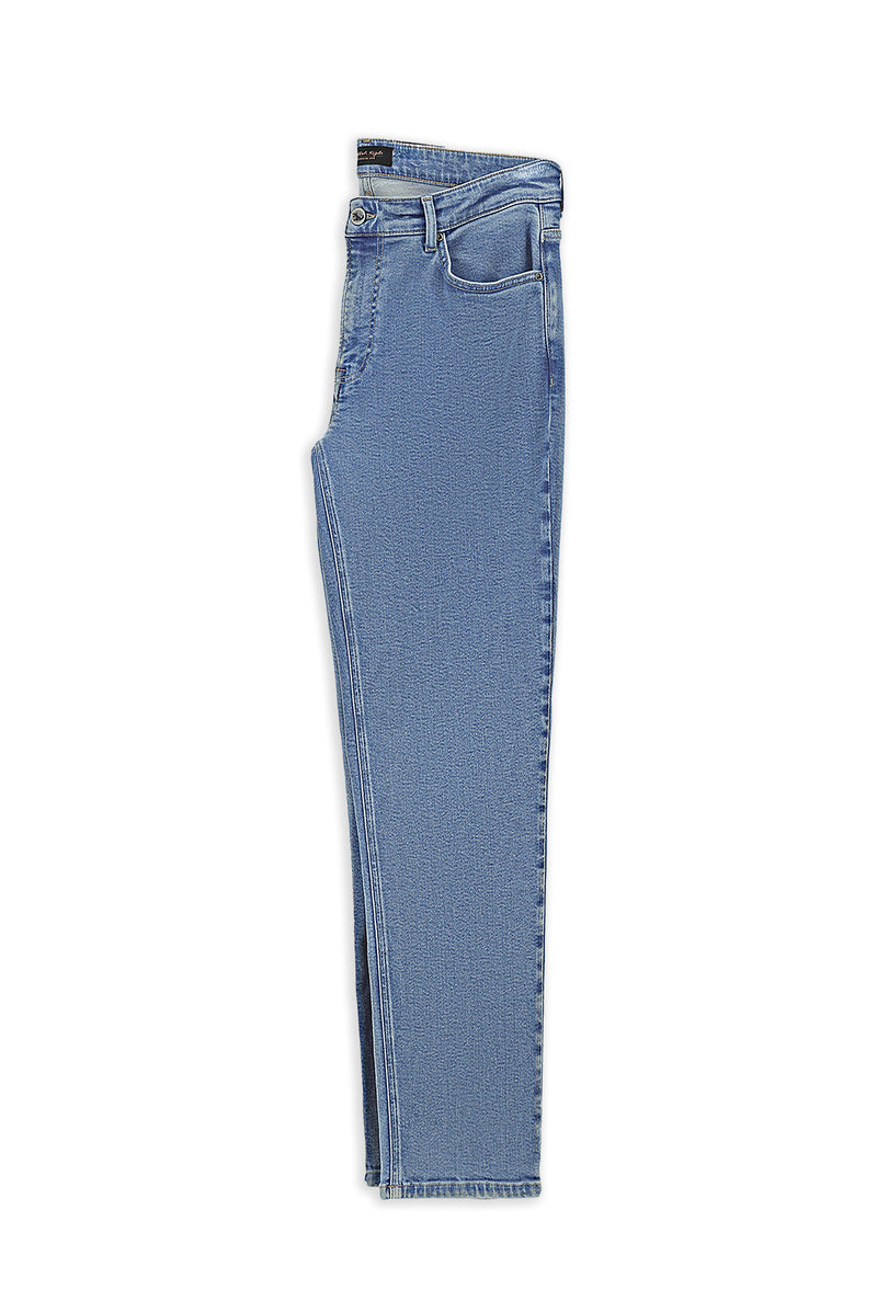 Uçuk Mavi Regular Fit Likralı Denim Pantolon