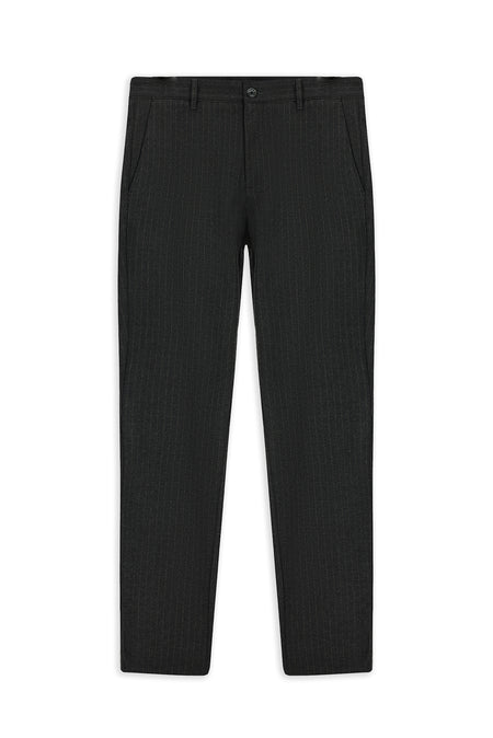 Orta Antrasit Slim Fit Pamuklu Likralı Chino/Kanvas Pantolon