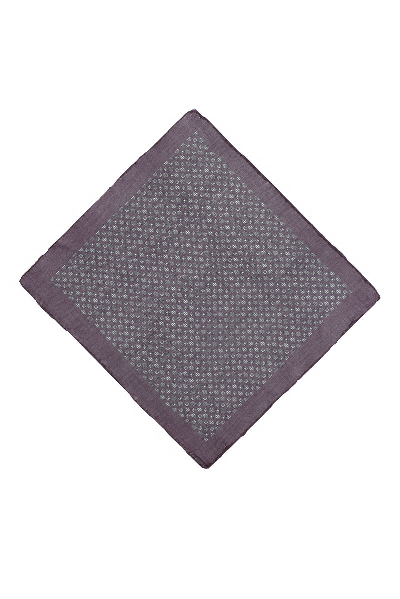 Koyu Bordo Desenli Mendil