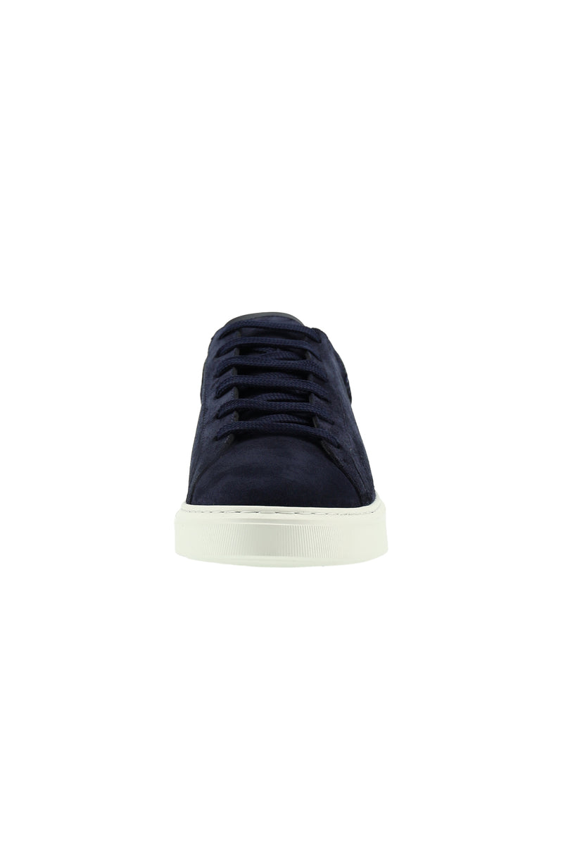 Koyu Lacivert Sneaker Deri Ayakkabı