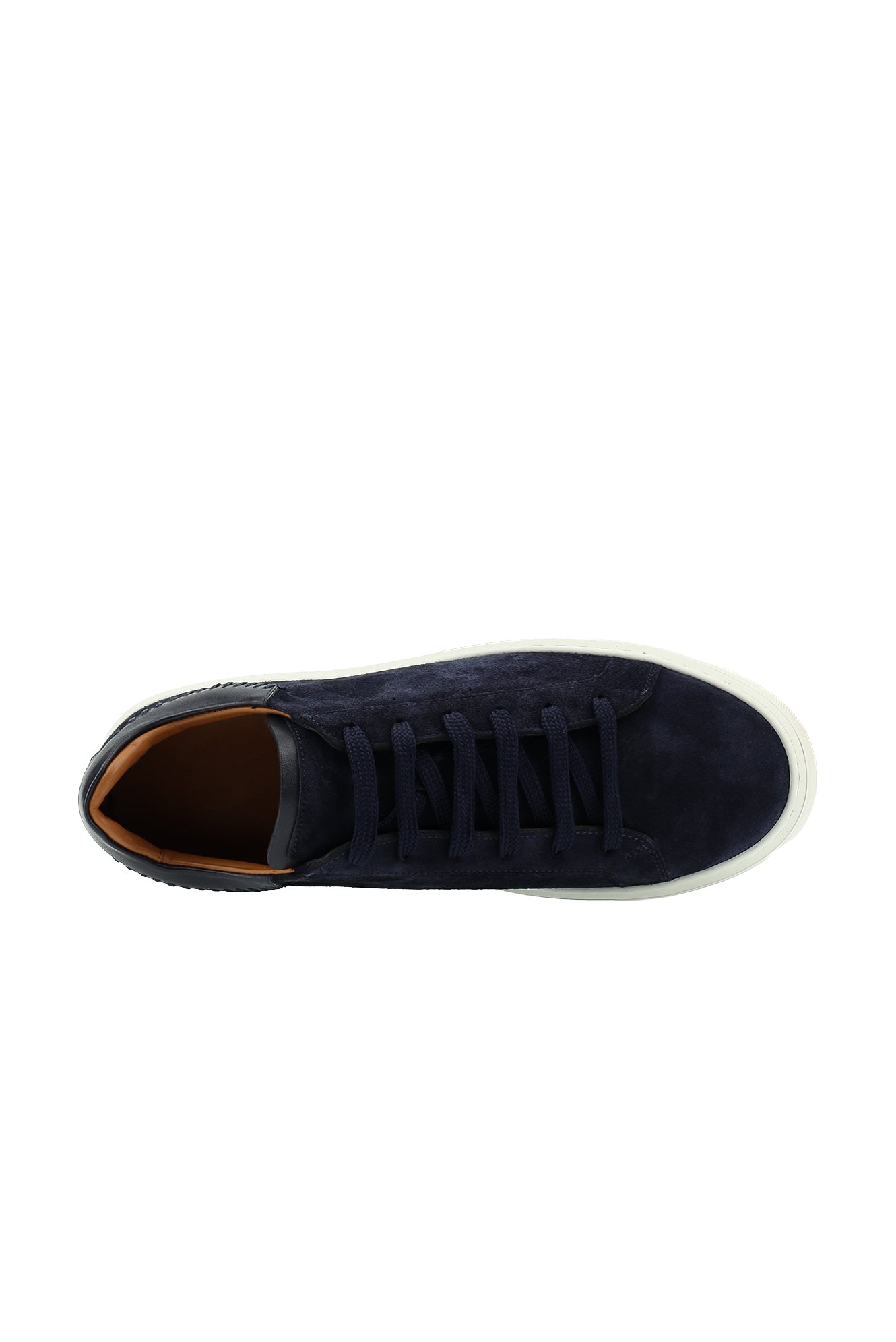 Koyu Lacivert Sneaker Deri Ayakkabı